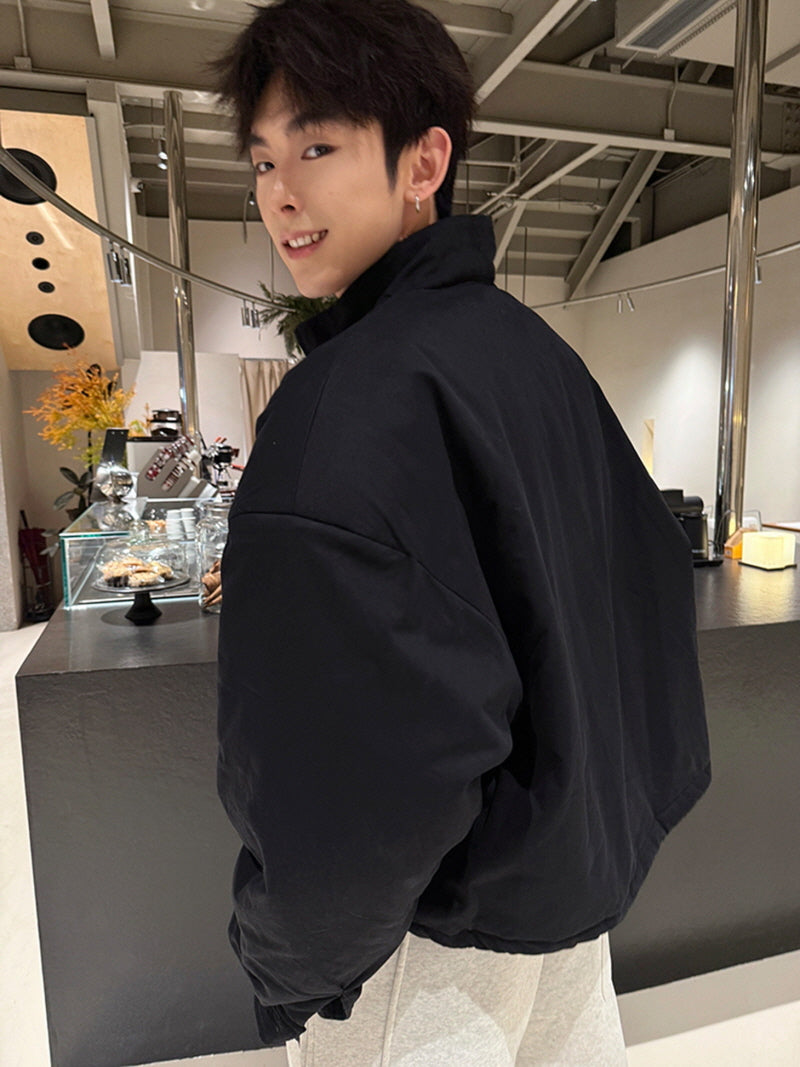 Utility Stand Collar Cotton Jacket