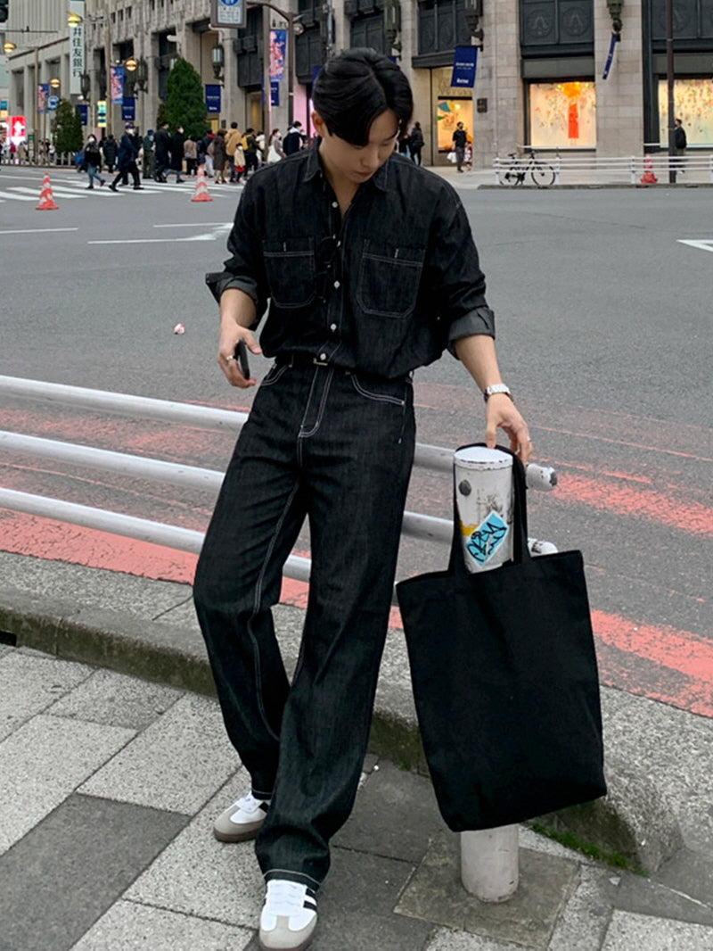 Heritage Retro Straight Denim Jeans