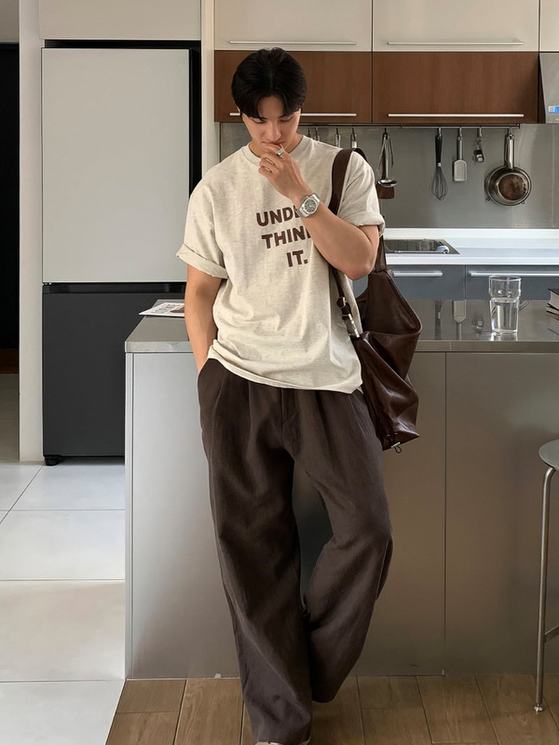 Relaxed Fit Linen Trousers