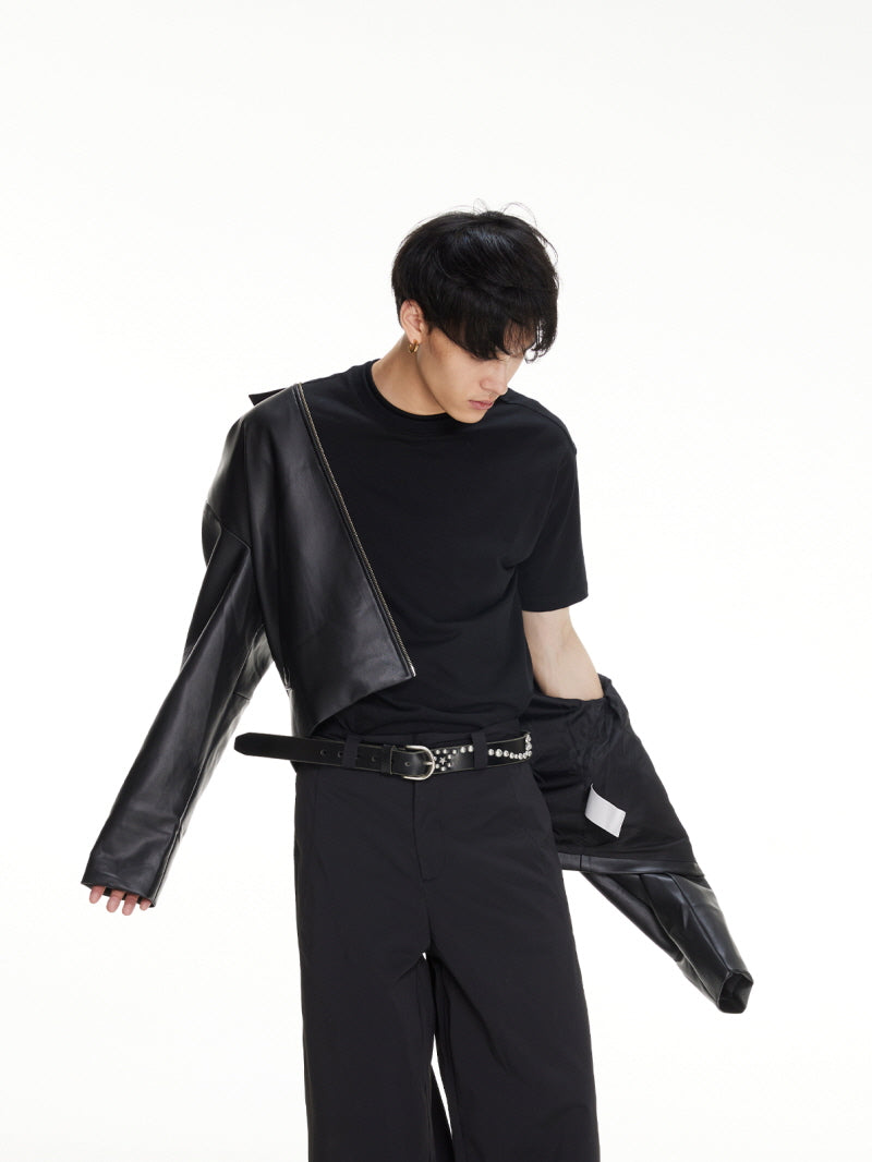 Cleanfit PU Leather Jacket