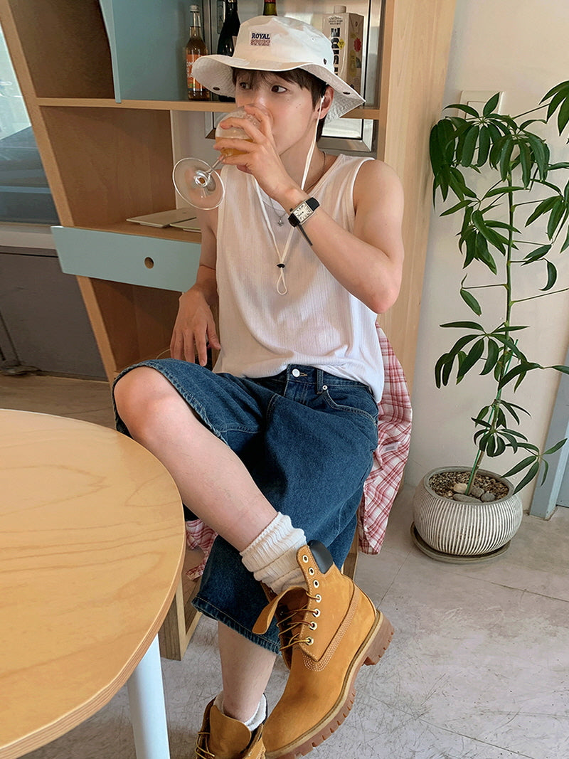 Summer Solid Casual Vest