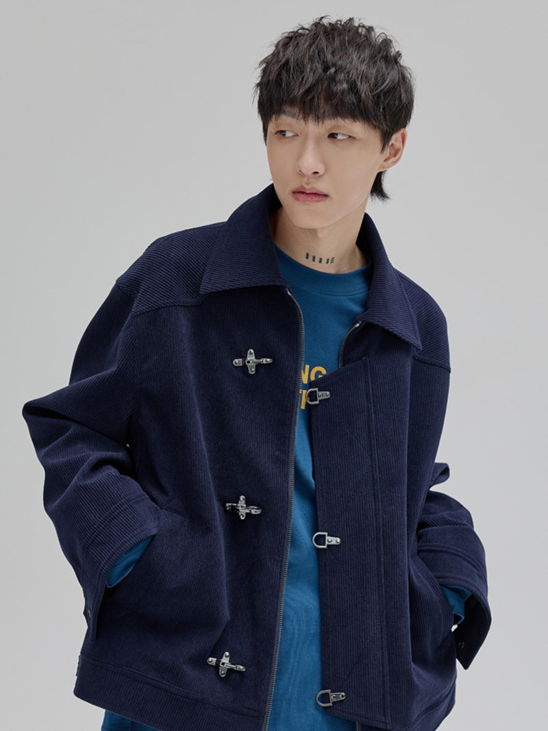 Retro Corduroy Buckle Jacket