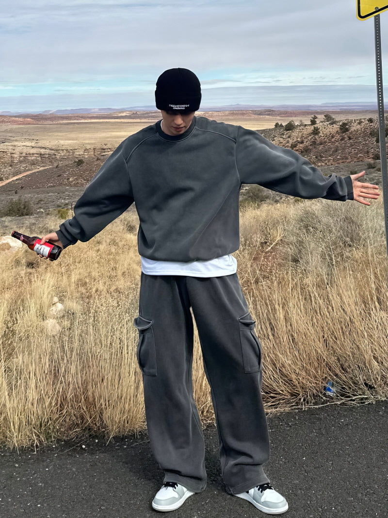 Washed Distressed Sweatpants