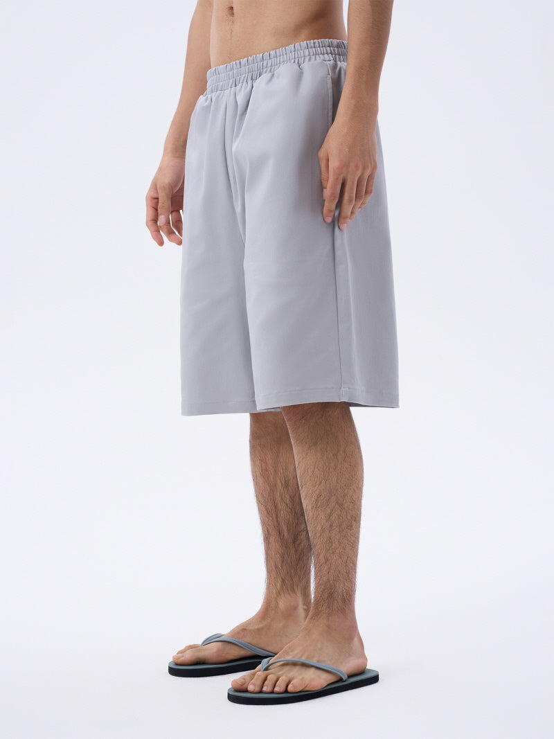 Cloud Soot Hemp-Style Shorts