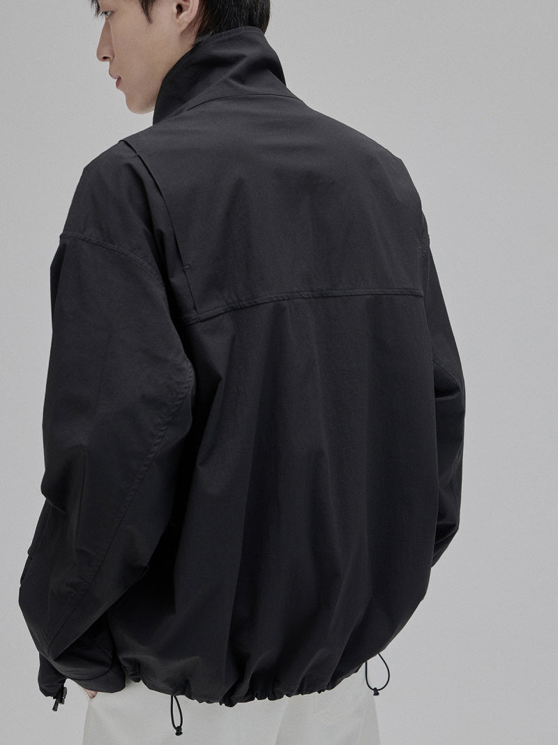 Contrast Zip Cropped Jacket
