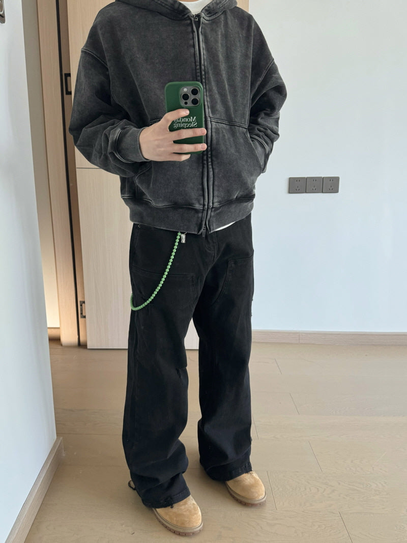 Heavy Cotton Terry Zip Hoodie