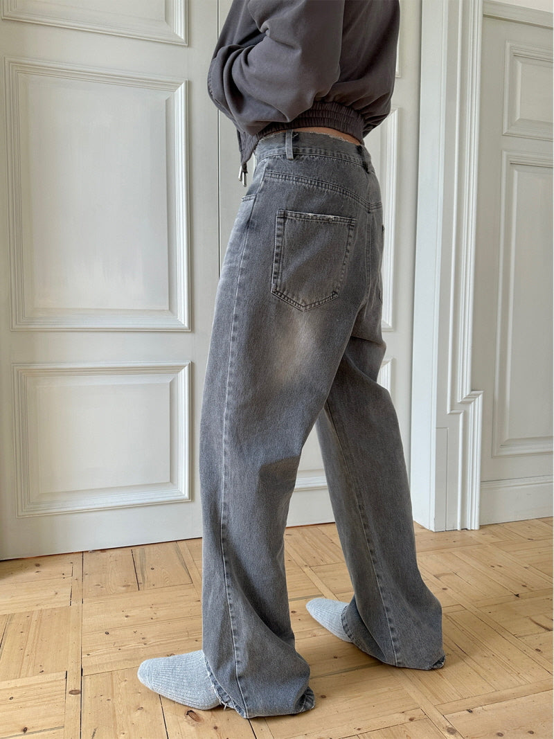 Washed Flared Vintage Jeans