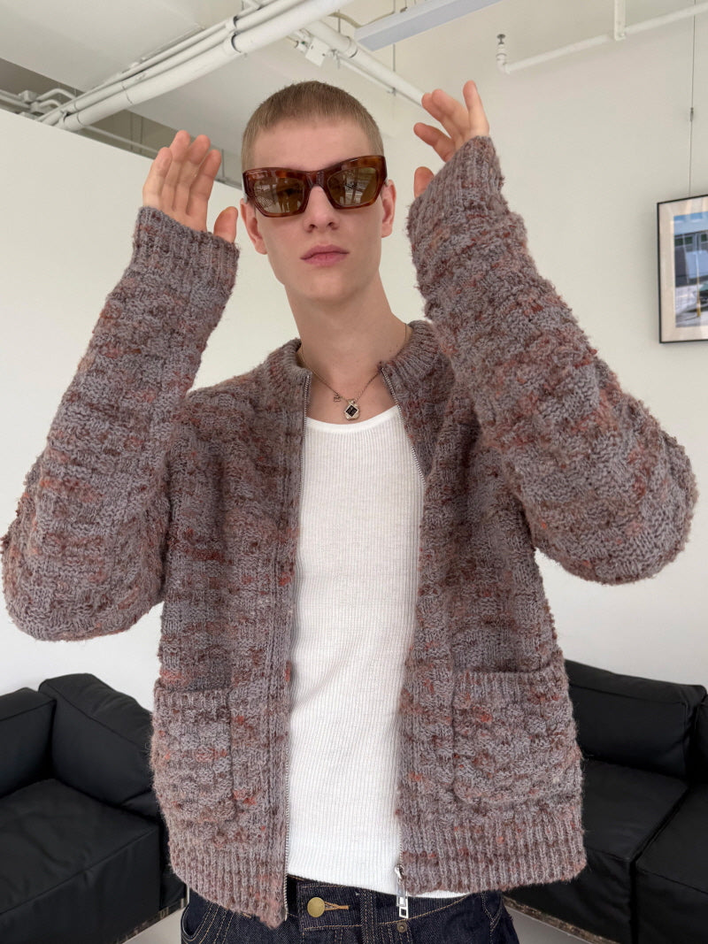 Heritage Zip Knit Cardigan