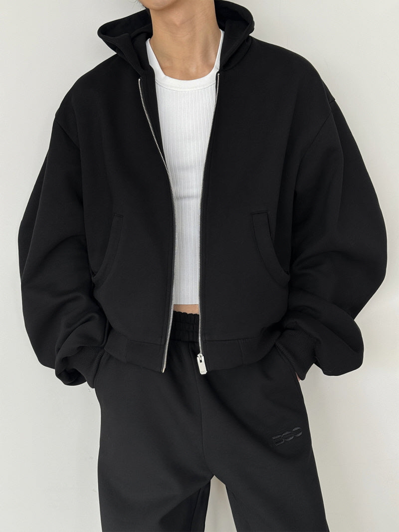 Boxy Heavyweight Tricolor Hoodie