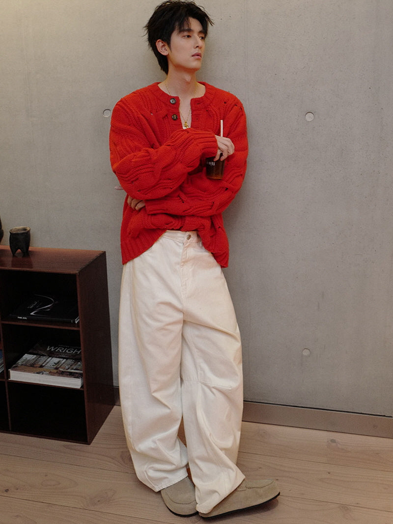 Effortless Crew Knit Cardigan