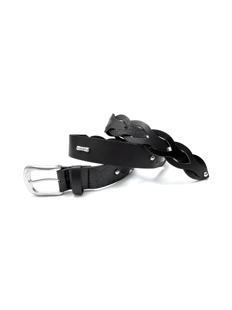 Snake Pattern Woven Belt