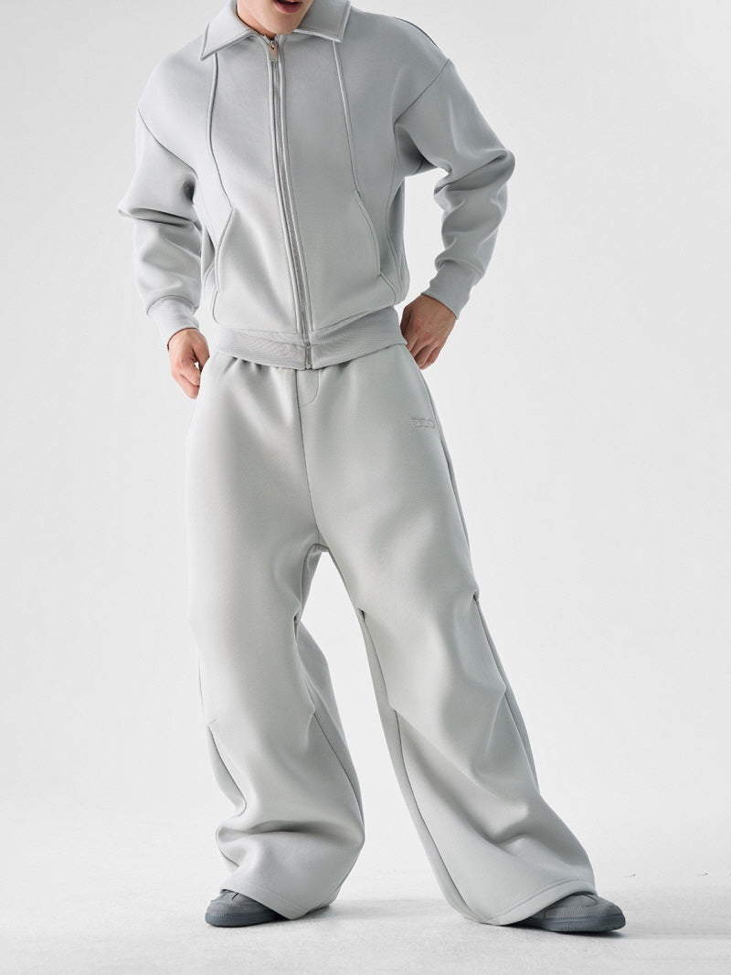 Snow Gray Loose Sweatpants