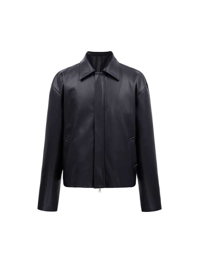 Cleanfit PU Leather Jacket