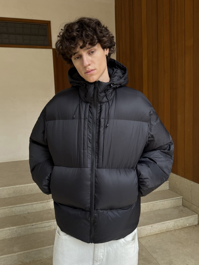 High-Neck Bread Down Jacket