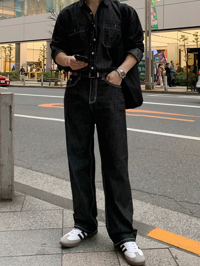 Heritage Retro Straight Denim Jeans