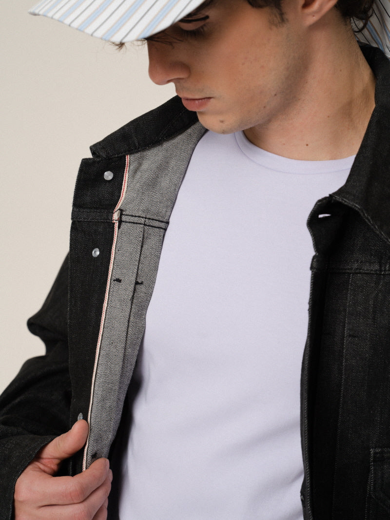 Signature Red-Line Denim Jacket