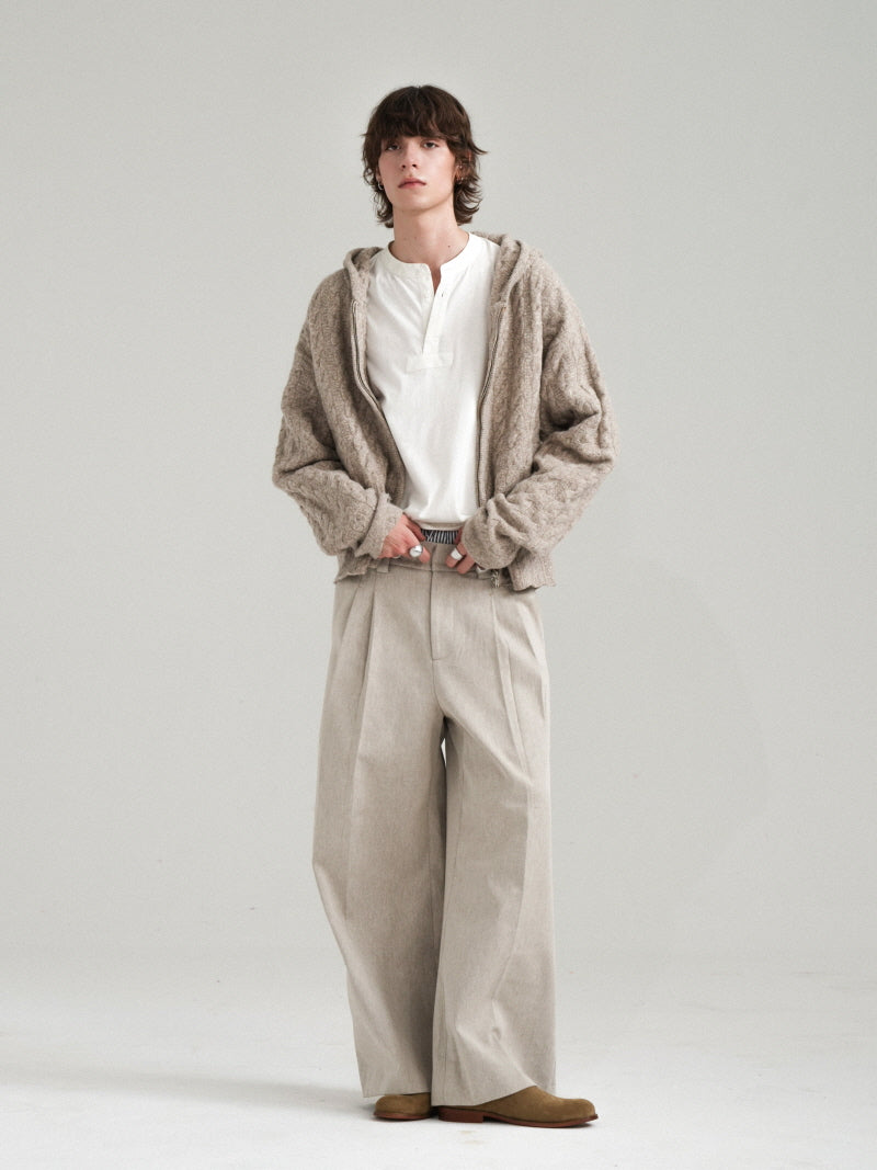 Twisted Zip Knit Sweater