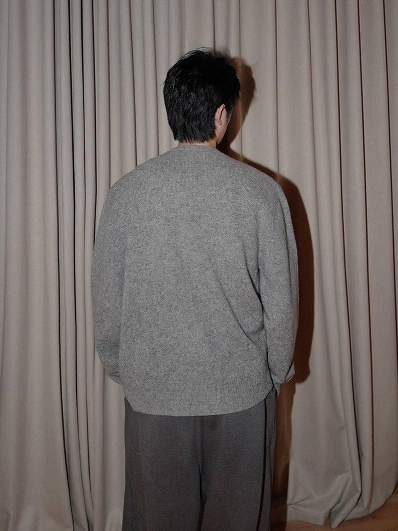 Floral Wool Knit Cardigan