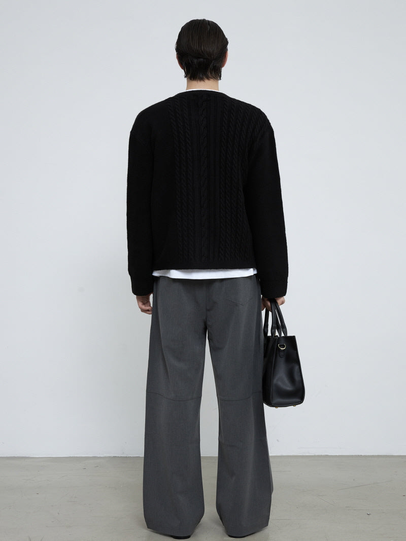 TR Blend Pleated A-Line Trousers