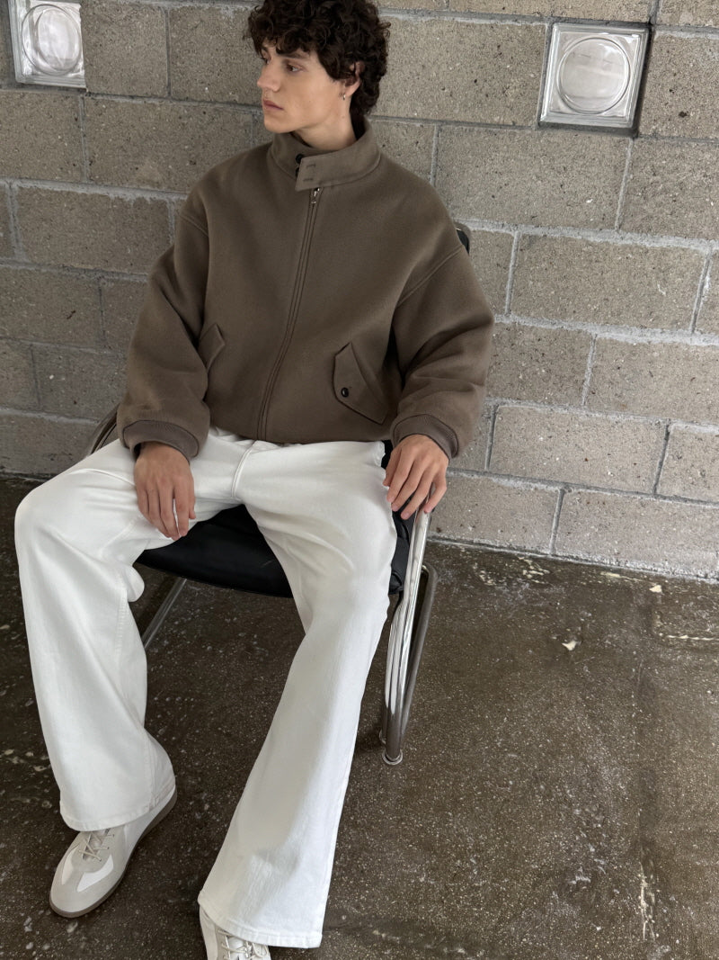 Vintage Stretch White Denim