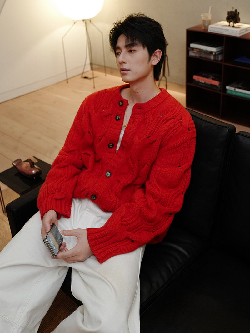 Effortless Crew Knit Cardigan