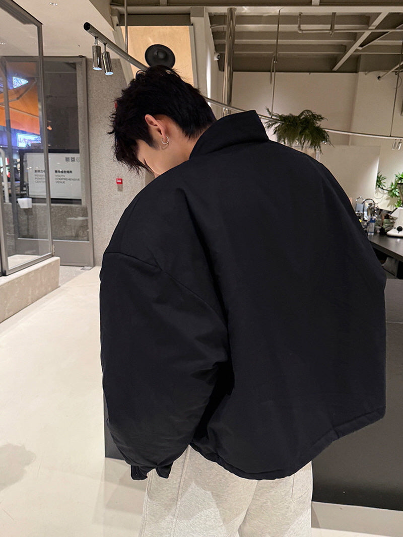 Utility Stand Collar Cotton Jacket