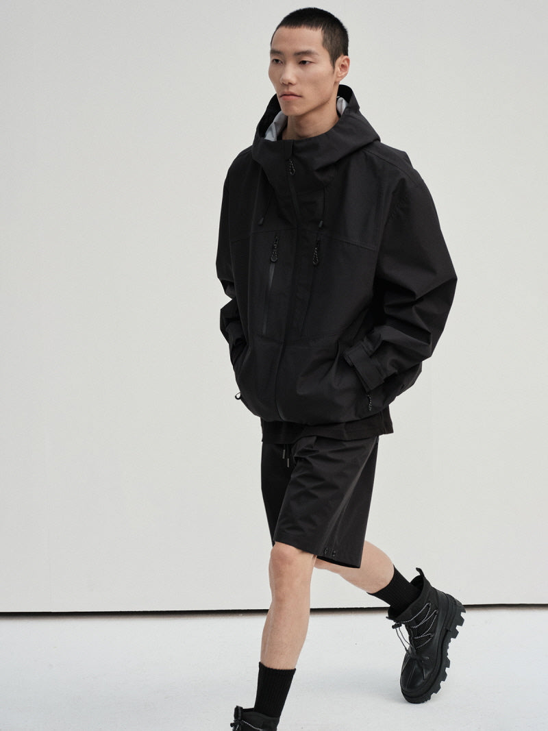 Hard Shell Waterproof Hooded Jacket