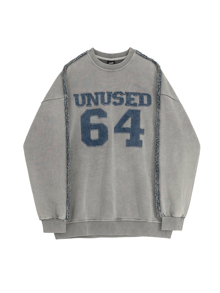 Letter Embroidered Sweatshirt
