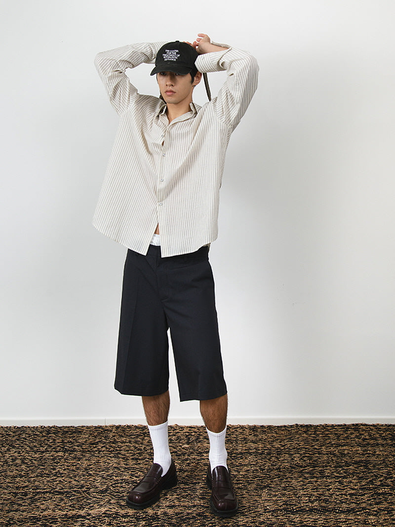 Ivory Stripe Relax Shirt