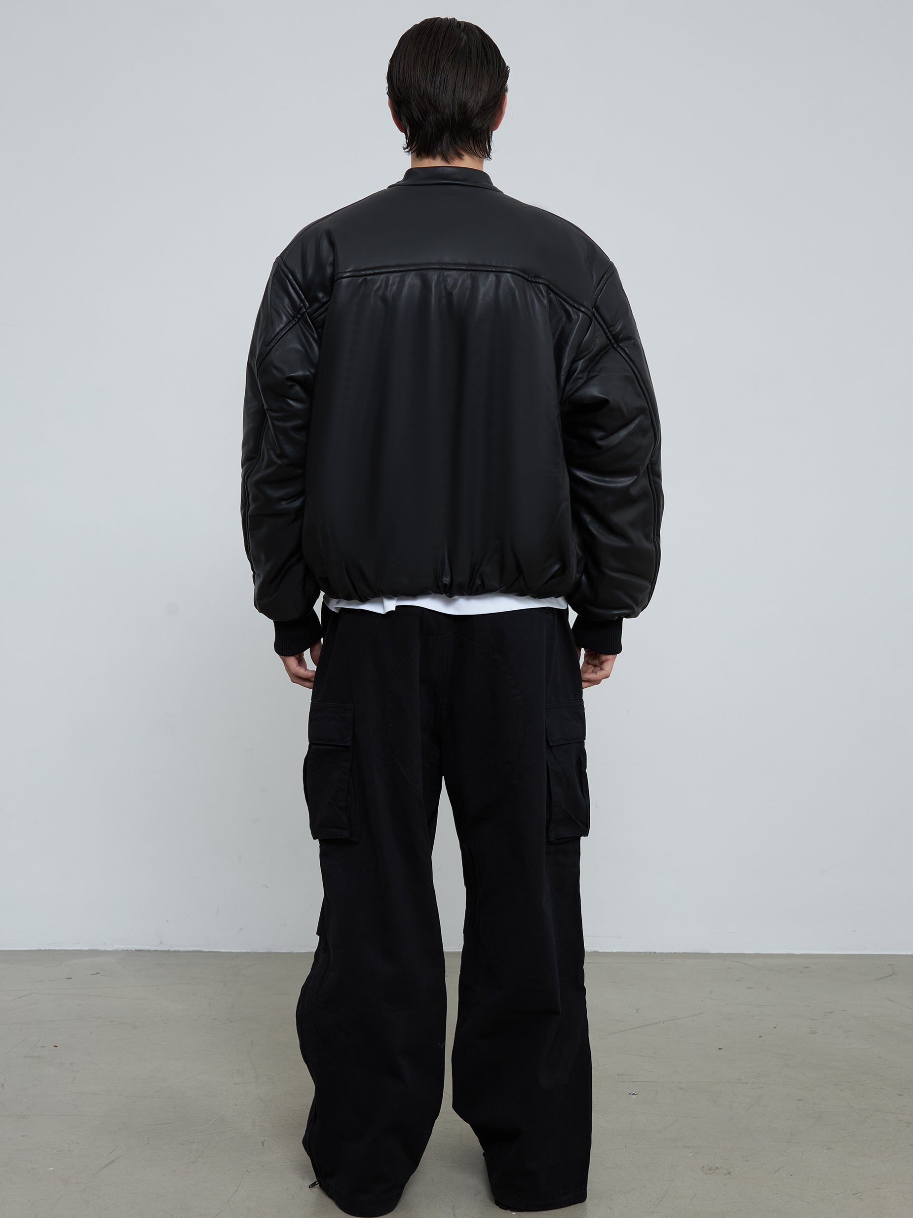 PU Leather Fur Bomber