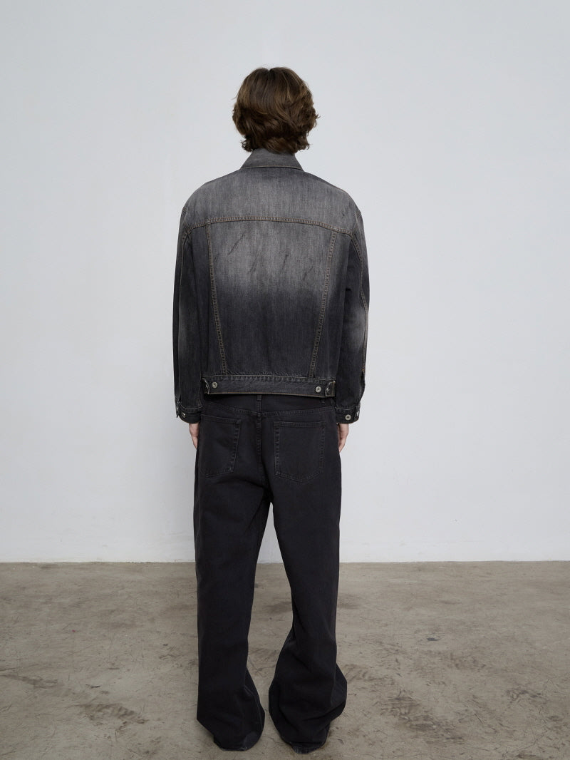 Bamboo Ink Splash Denim Jacket