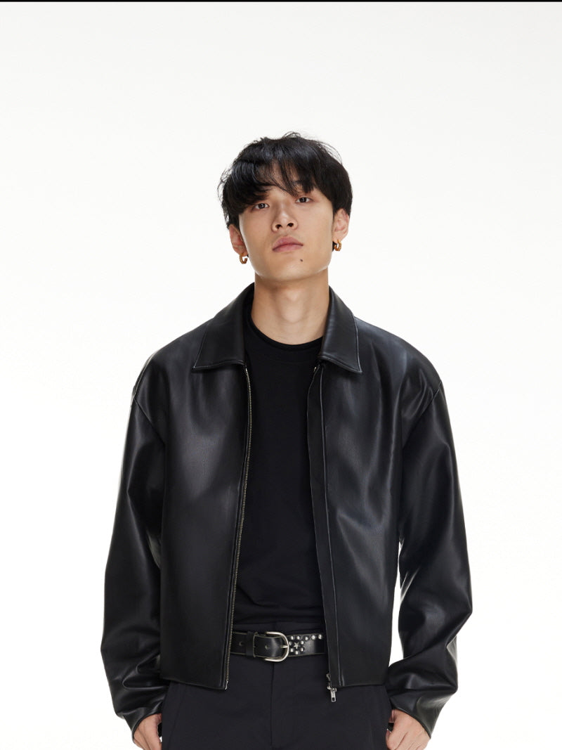 Cleanfit PU Leather Jacket