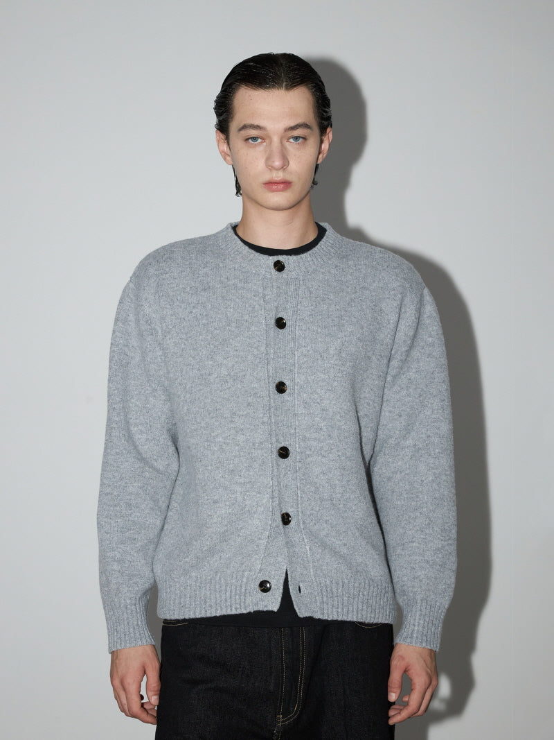 Cropped Lazy Knit Cardigan
