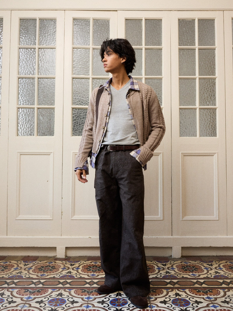 Floral Twist Layered Cardigan