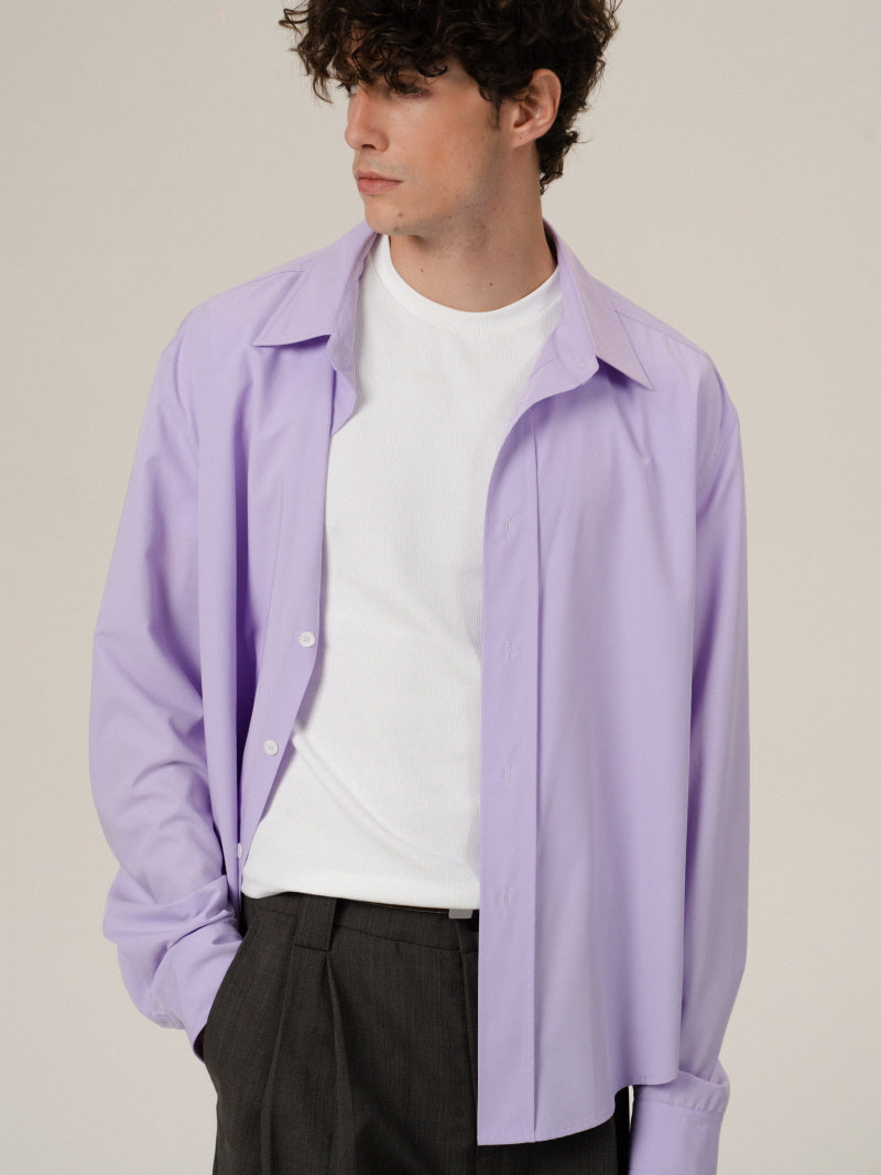 Lilac Bamboo Relax Shirt
