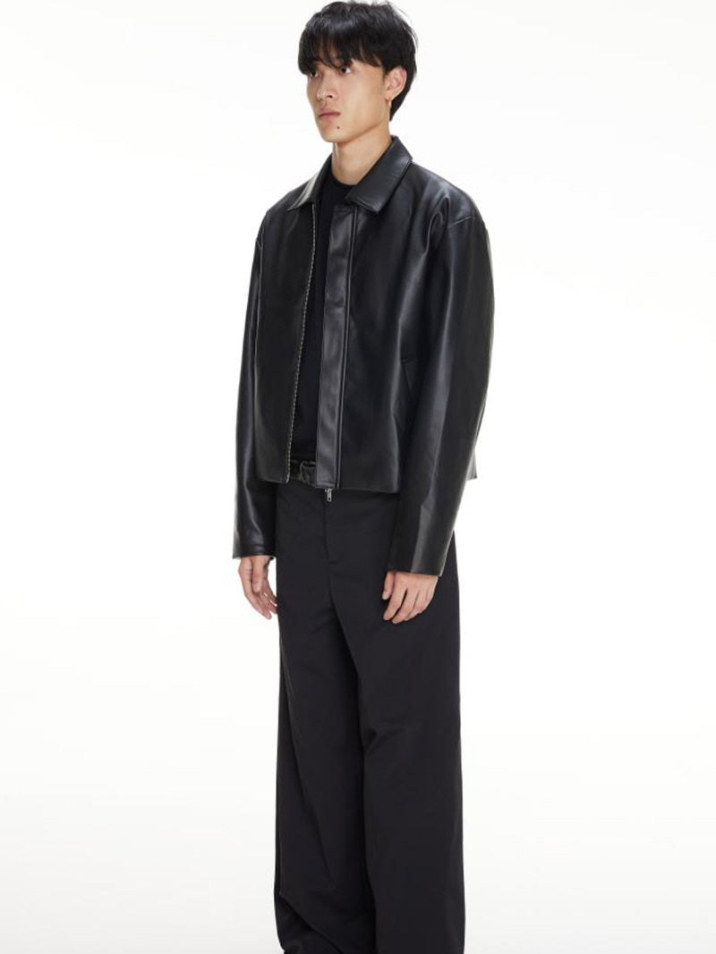 Cleanfit PU Leather Jacket