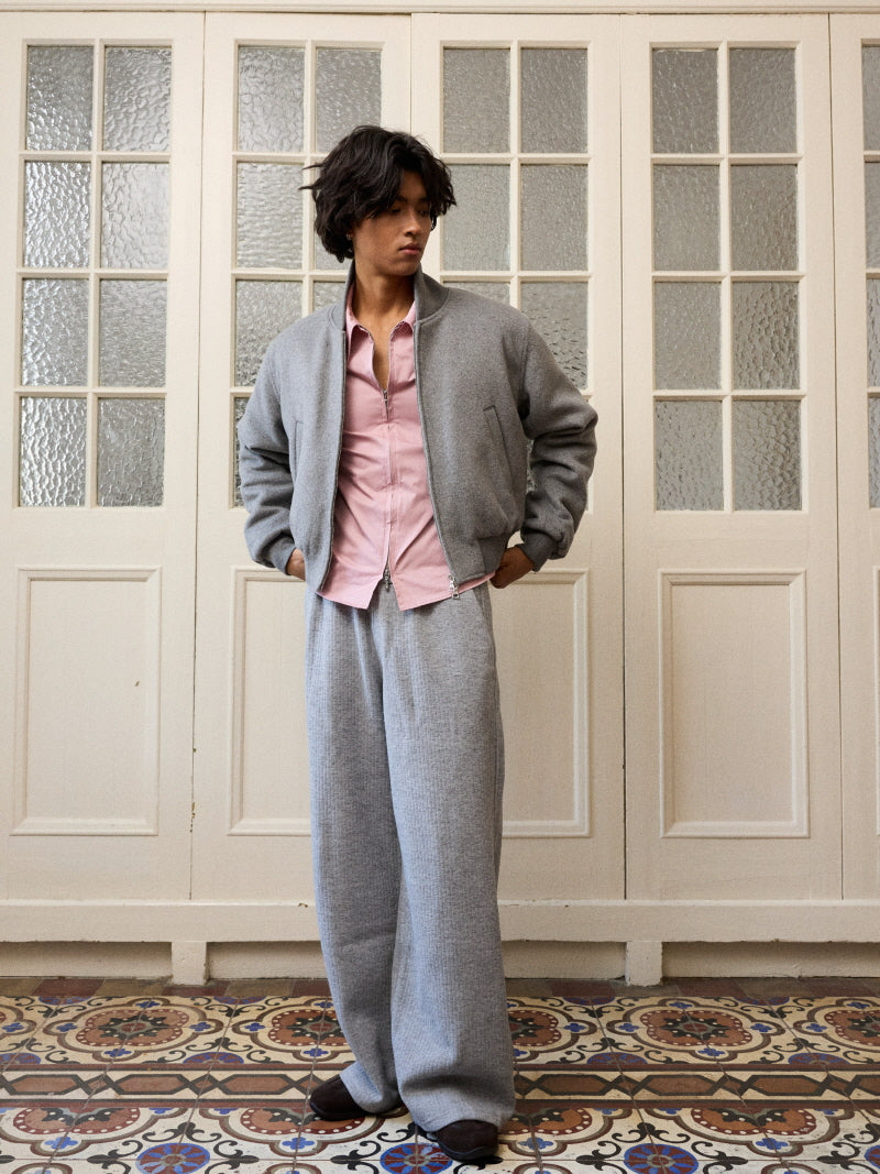 Reversible Wool MA-1 Jacket