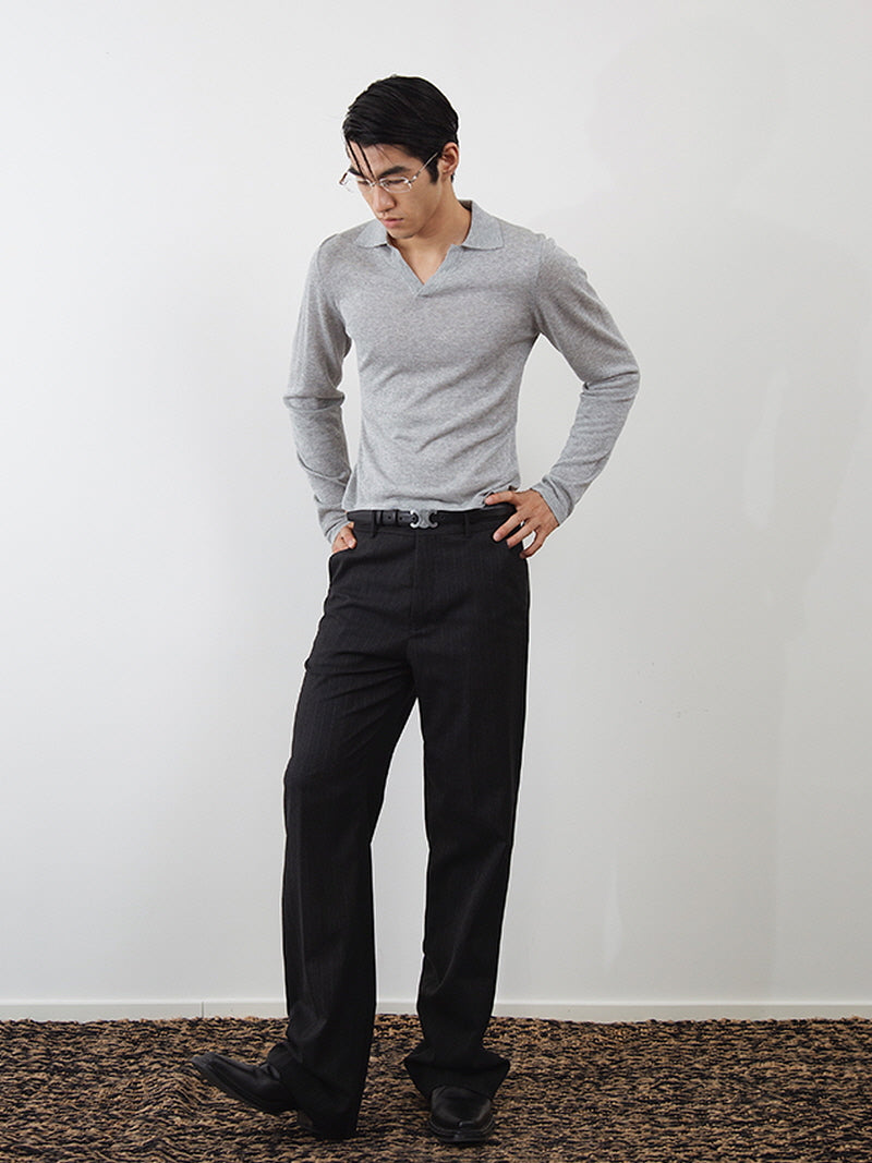 Multi-Color Slim Polo Top