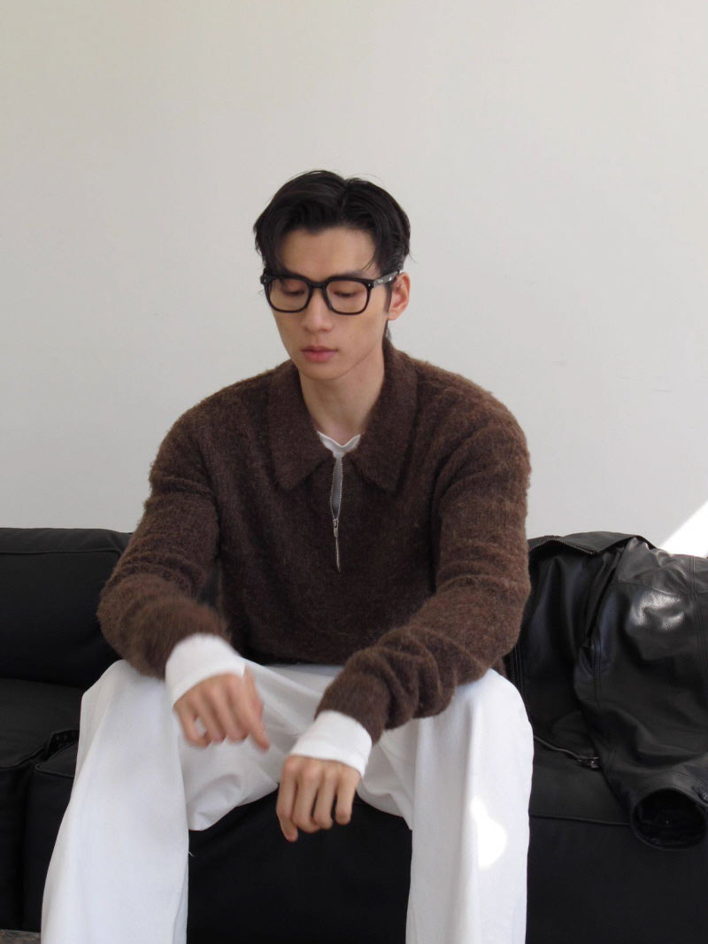 Vintage Zip Knit Sweater