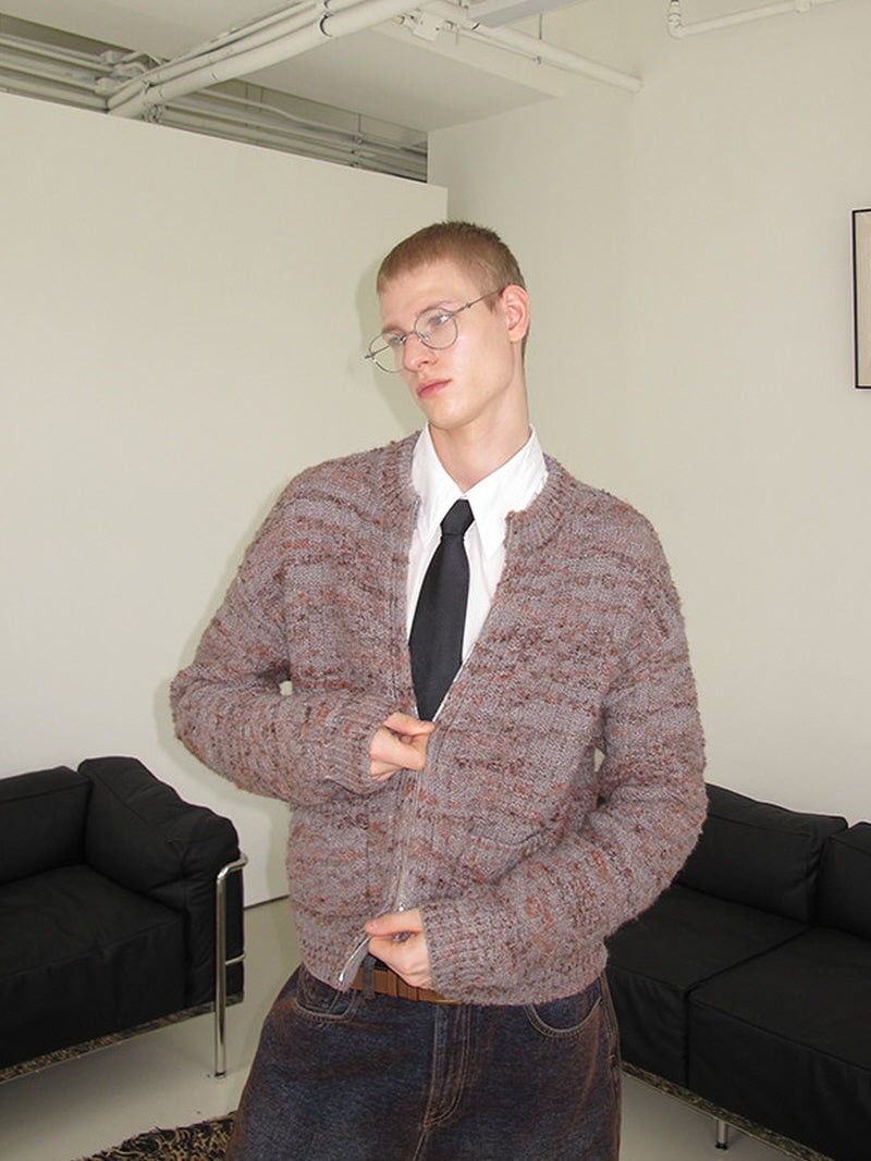 Heritage Zip Knit Cardigan