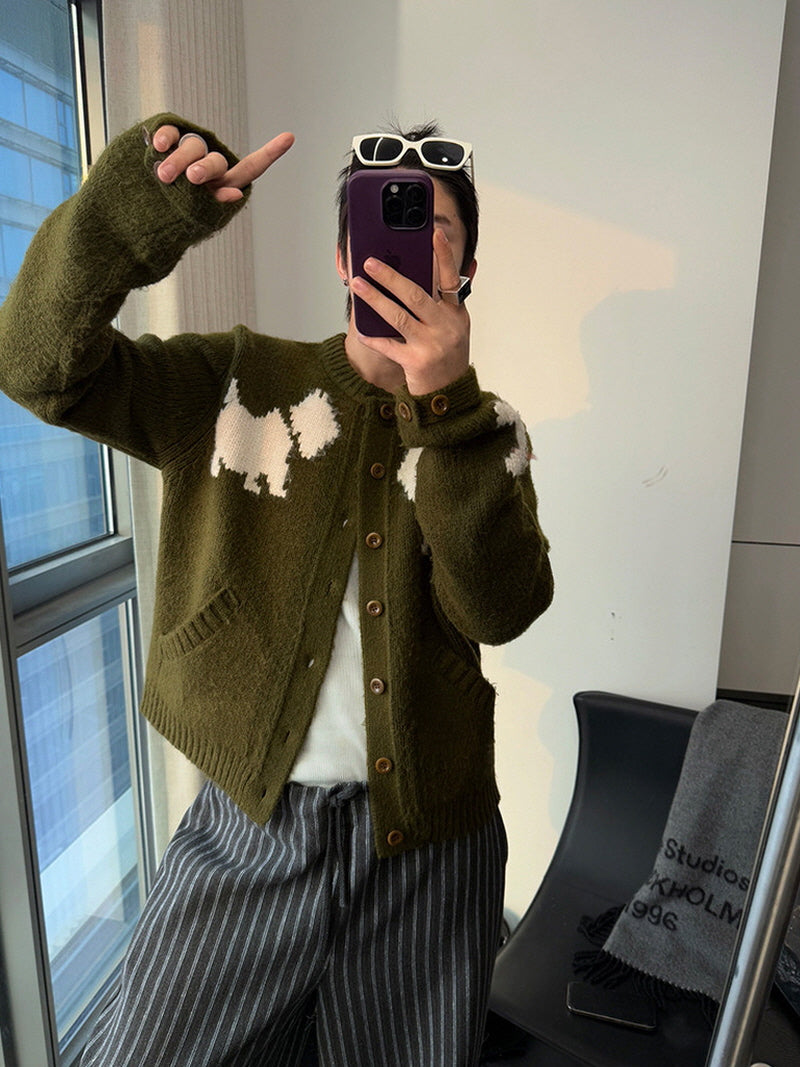 Vintage Dense Knit Cardigan