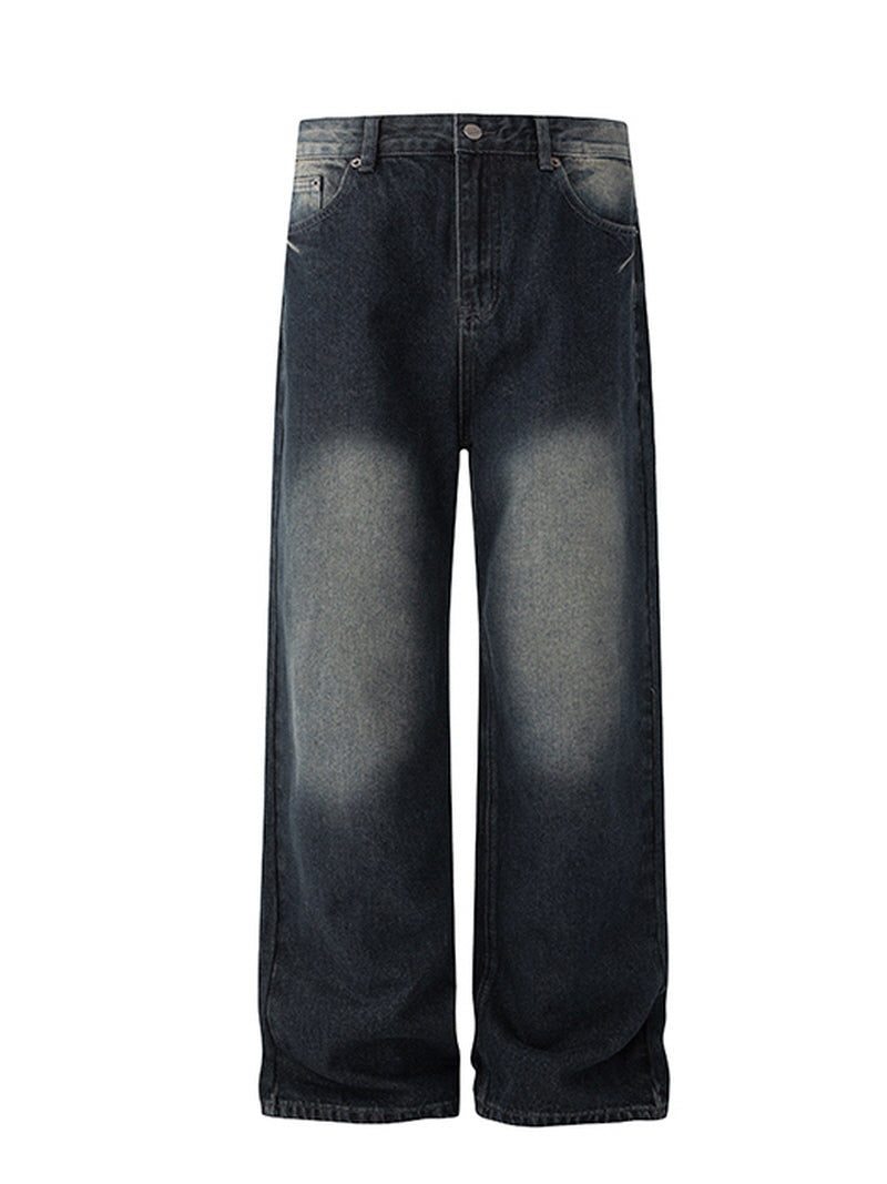 Vintage Loose Wide-Leg Denim Jeans
