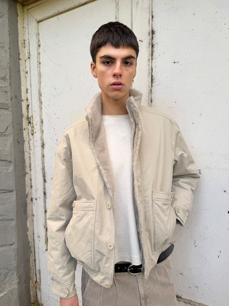 Vintage Mountain Fur Collar Jacket