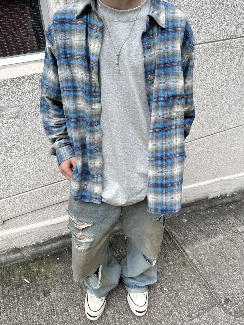 Flannel Plaid Cotton Shirt Jacket