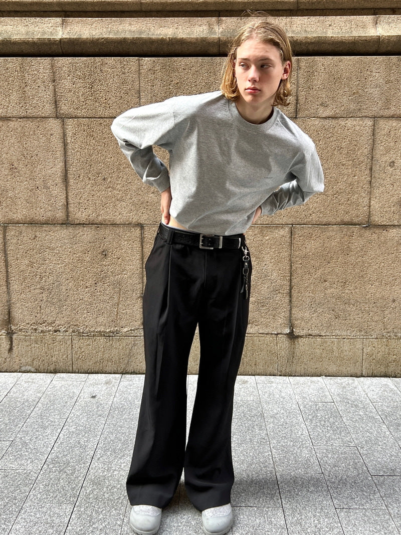 Silky Drape Bootcut Trousers