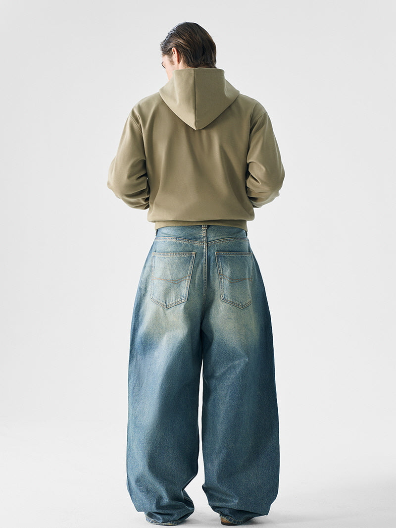 Blue Wax Street Baggy Jeans
