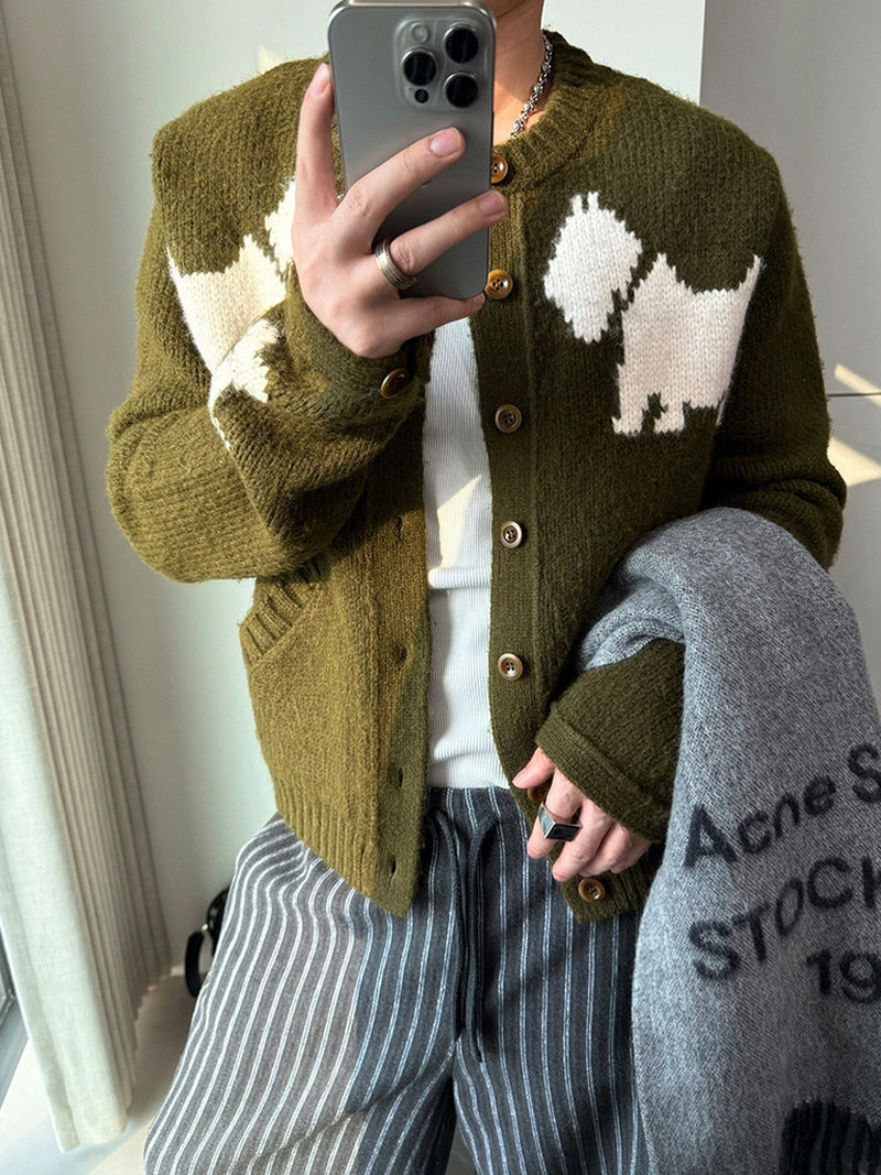 Vintage Dense Knit Cardigan
