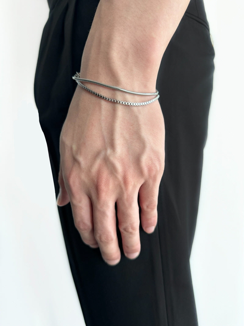 Snake Bone Double-Layer Bracelet