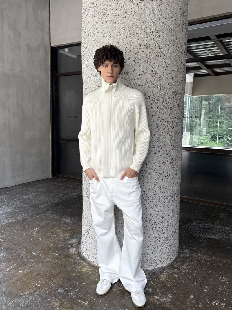 Vintage Stretch White Denim