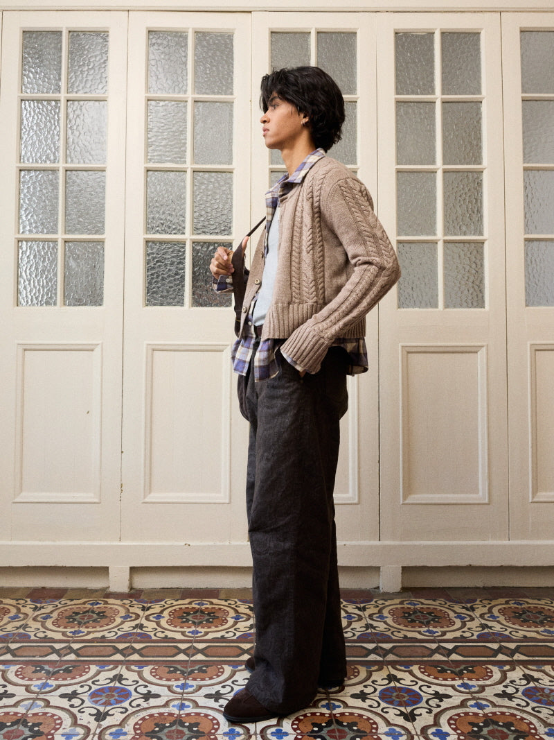 Floral Twist Layered Cardigan